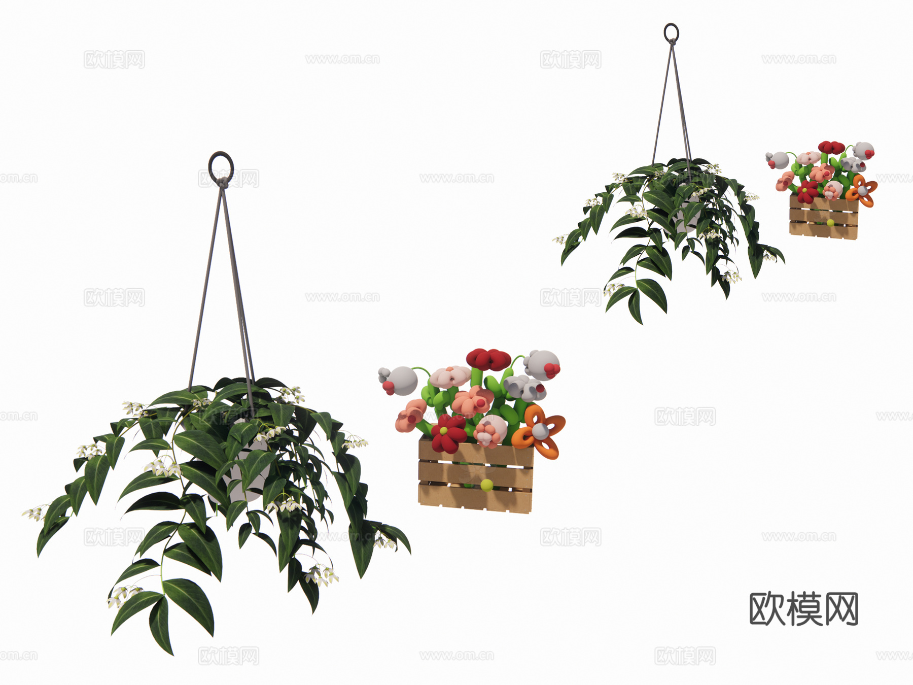 植物盆栽su模型