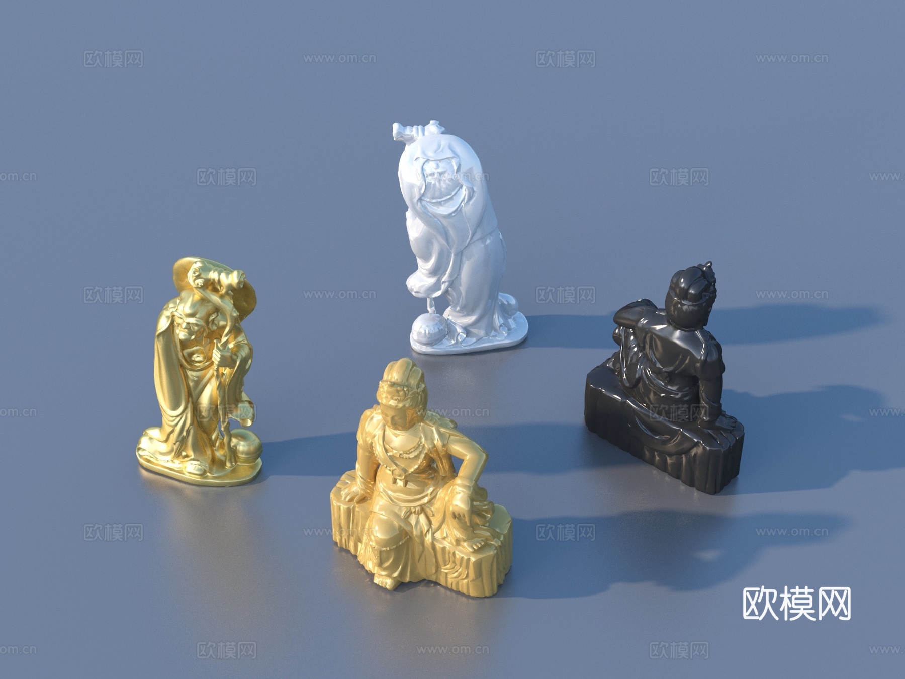 雕像 佛像 雕塑摆件 人物雕塑3d模型