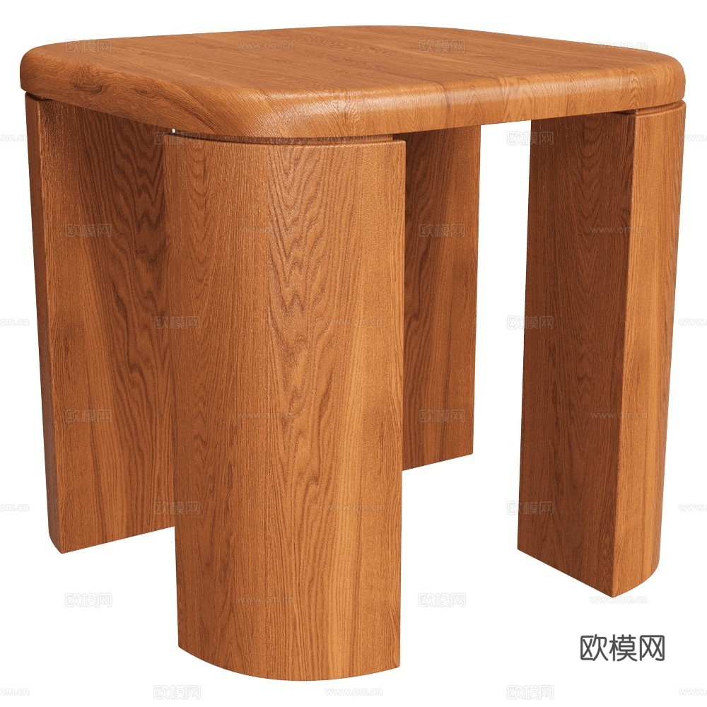 Arbore 中古风凳 北欧凳 木凳 实木凳 原木凳 凳子3d模型