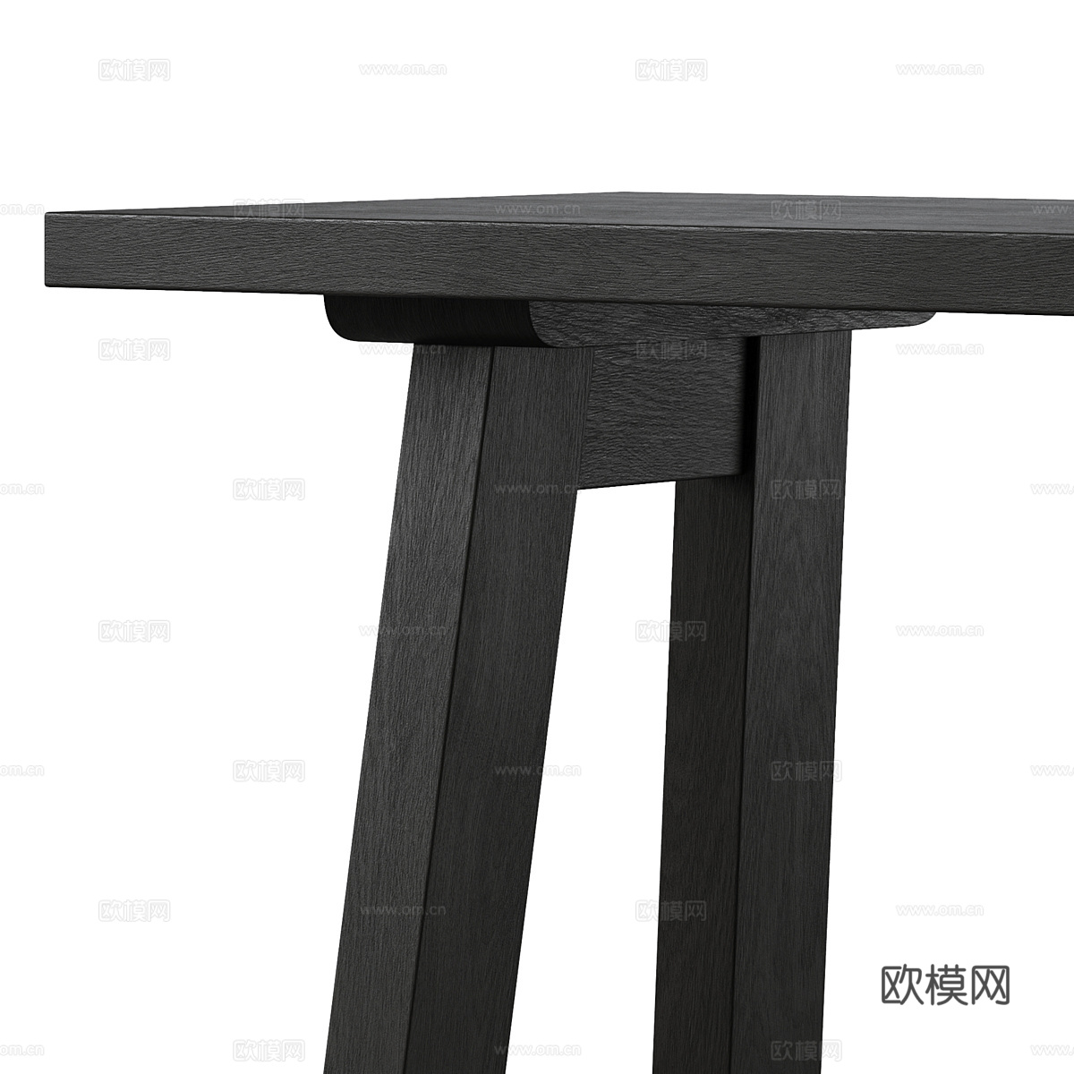 新中式侘寂实木端景台3d模型
