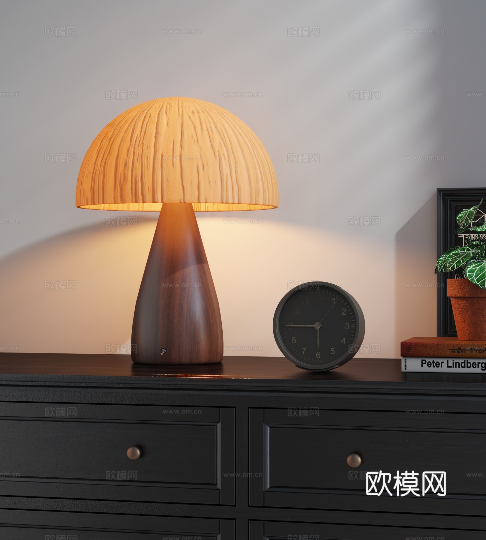 法式中古风台灯创意手工日式侘寂风网红氛围灯餐厅卧室书房氛围灯3d模型