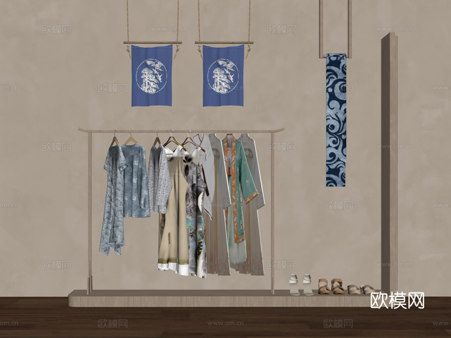 31现代衣服 女装服饰su模型