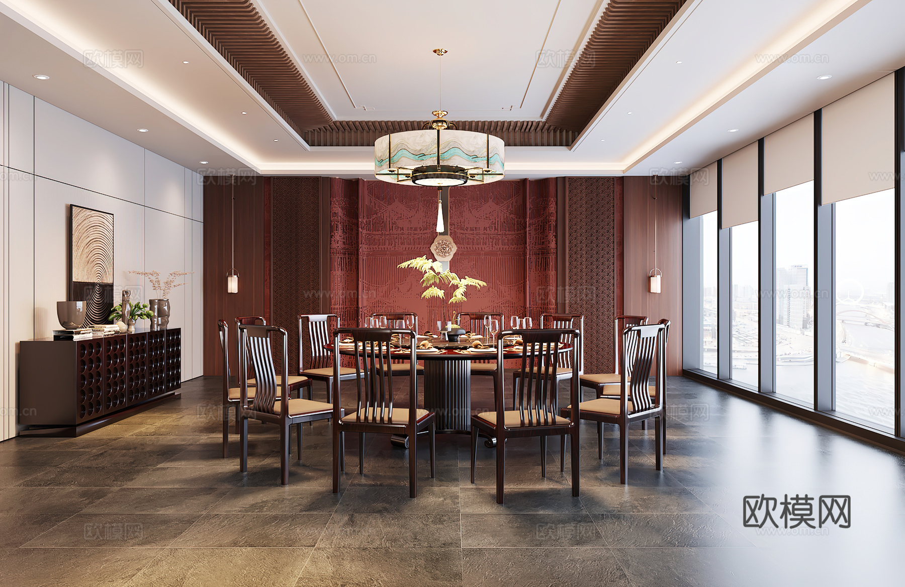 包厢 包间 餐厅包厢 餐饮包间 餐饮包房3d模型