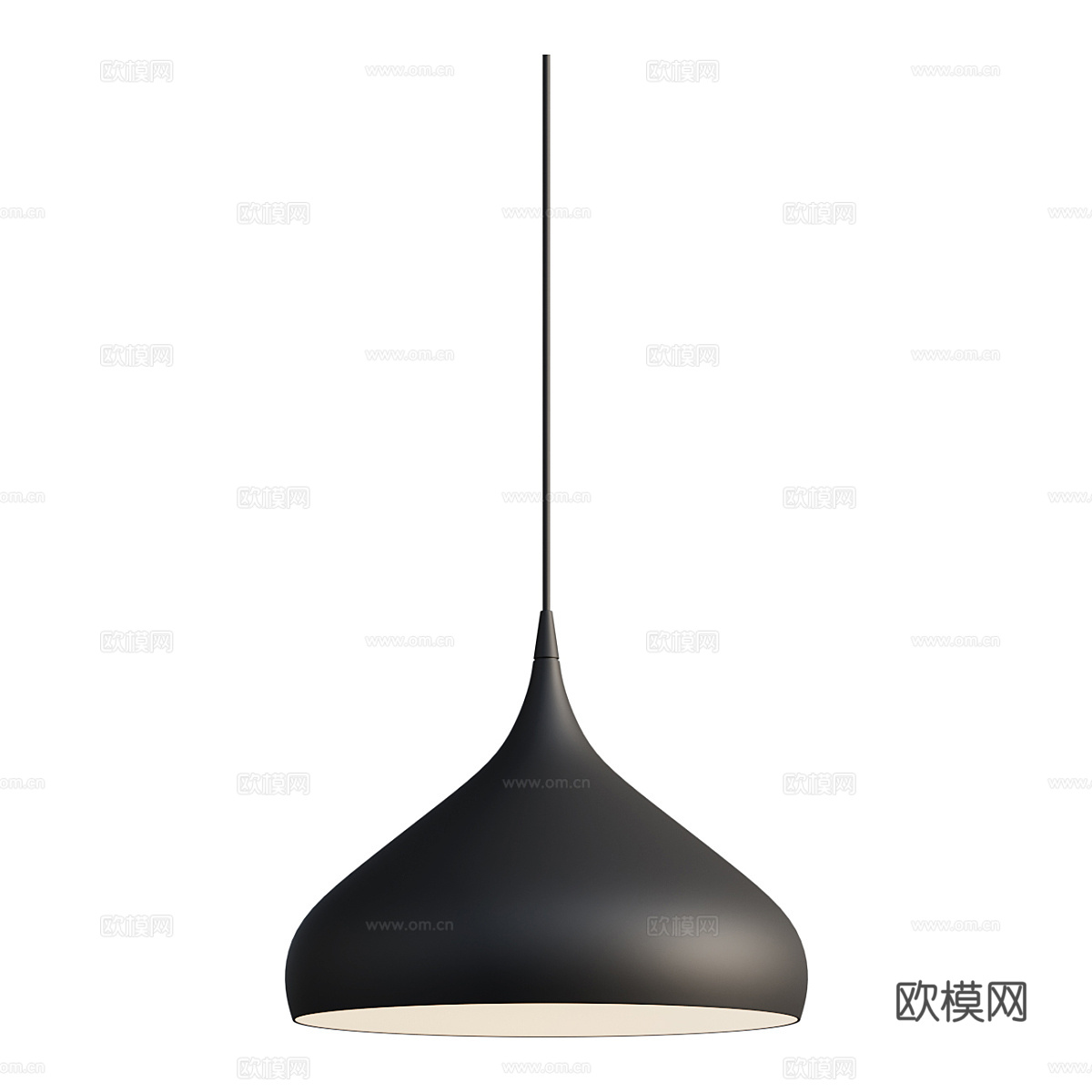 现代极简装饰吊线灯3d模型