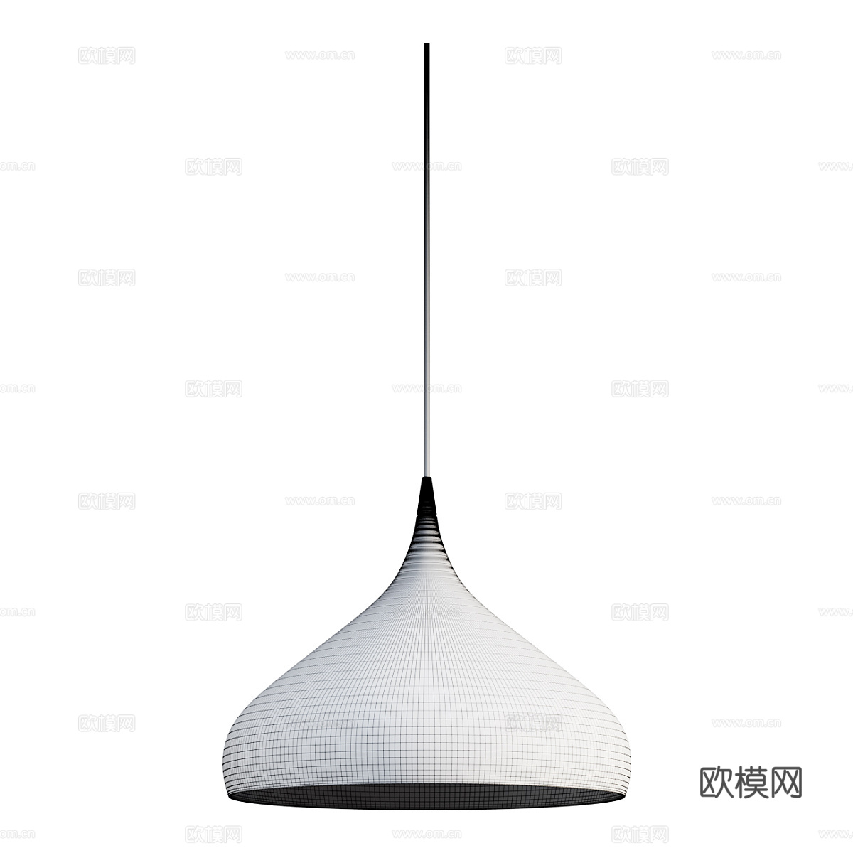 现代极简装饰吊线灯3d模型