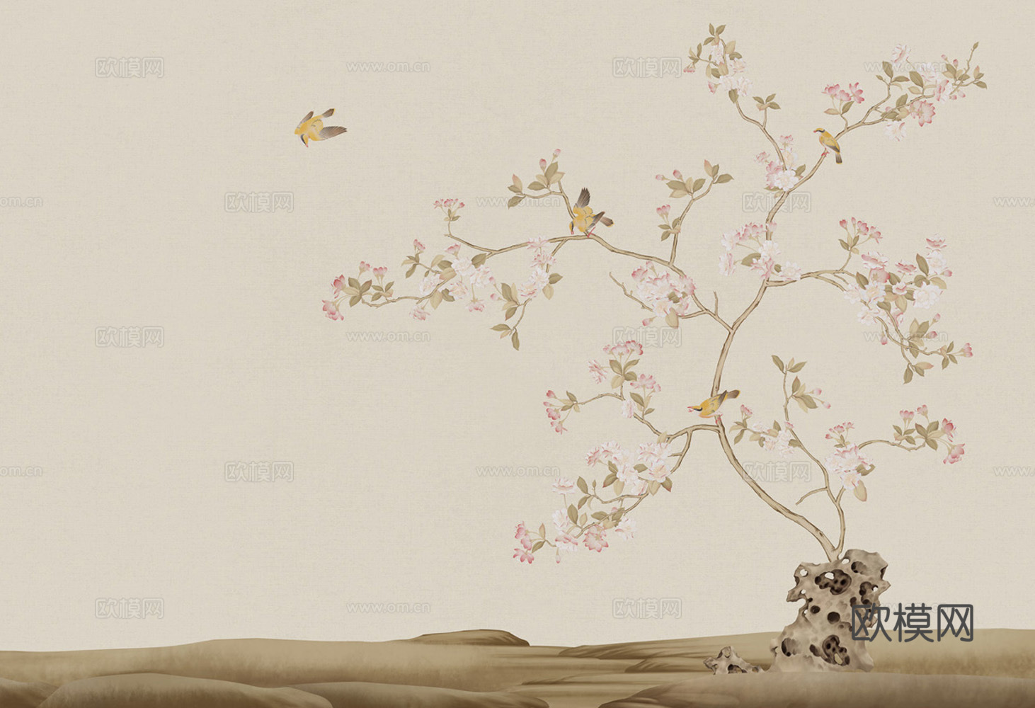 中式花鸟壁纸