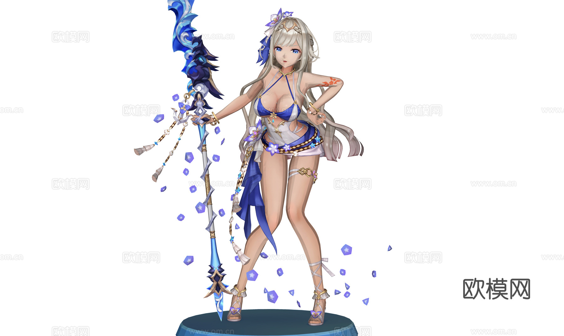 虚拟人物 二次元美少女 动漫美女 二次元手办 美少女3d模型