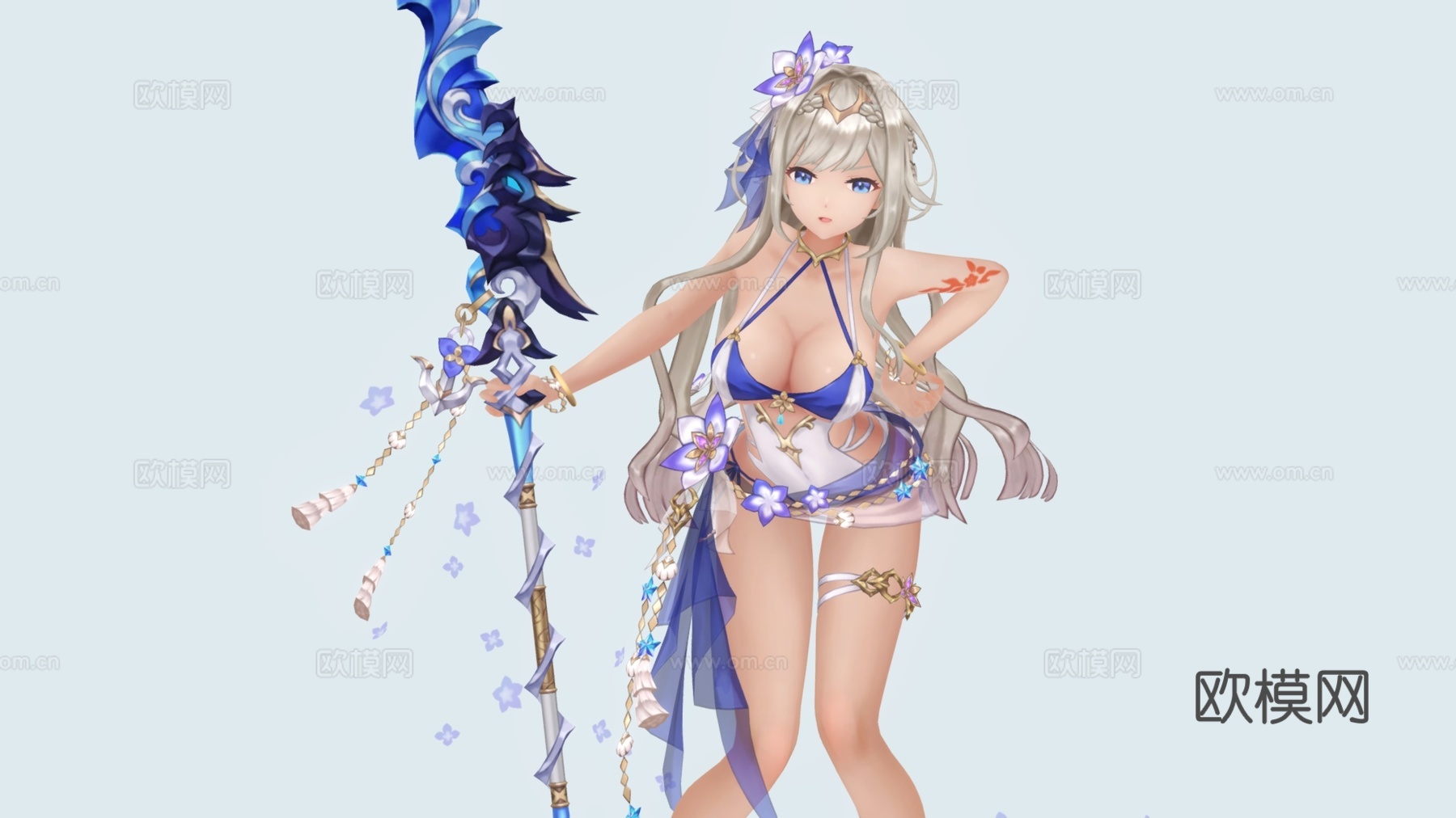 虚拟人物 二次元美少女 动漫美女 二次元手办 美少女3d模型