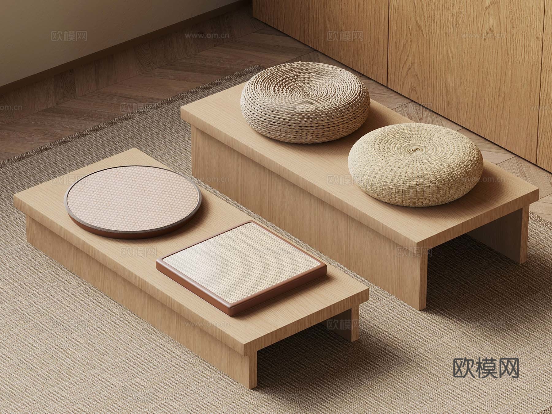17坐垫 沙发垫 蒲团3d模型