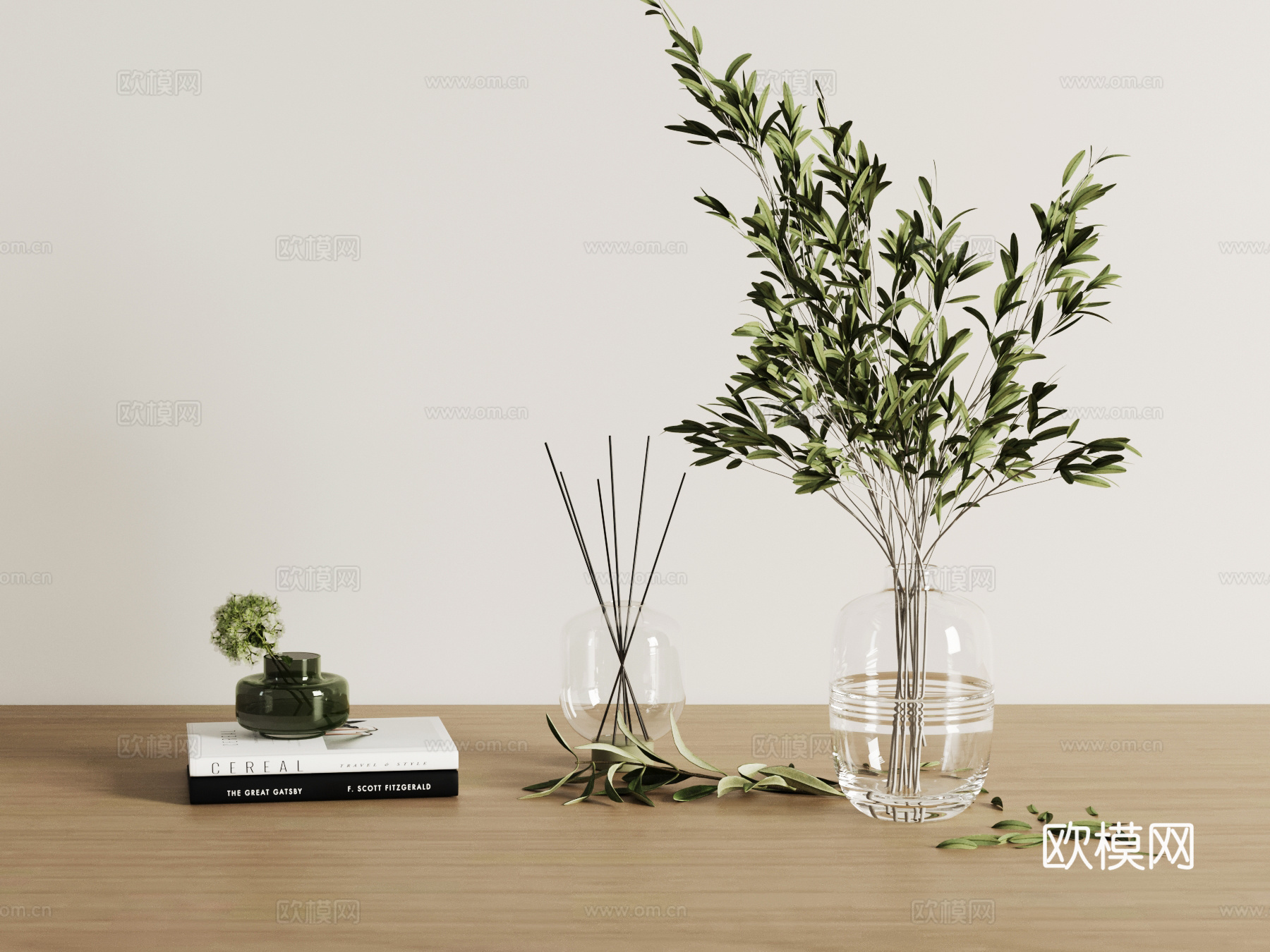 012摆件 现代摆件 花瓶3d模型