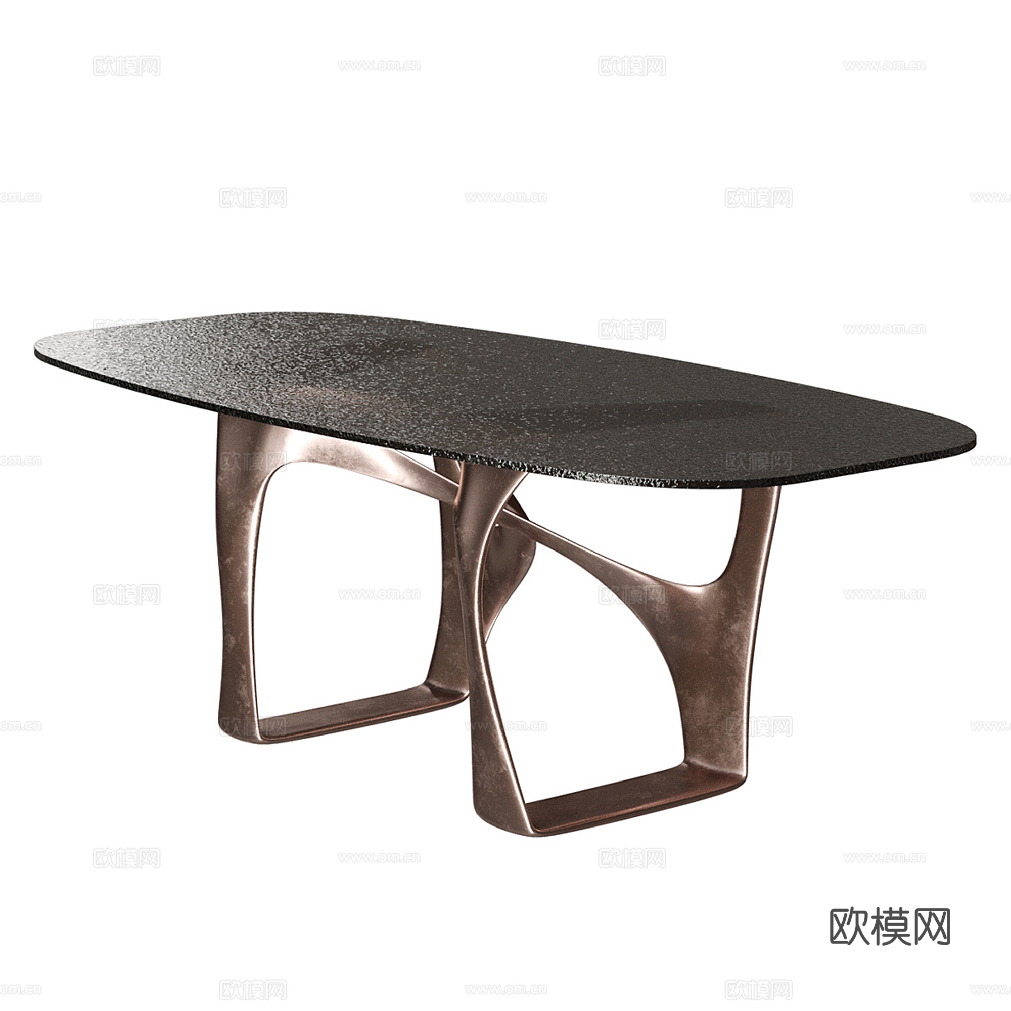 现代轻奢餐桌su模型