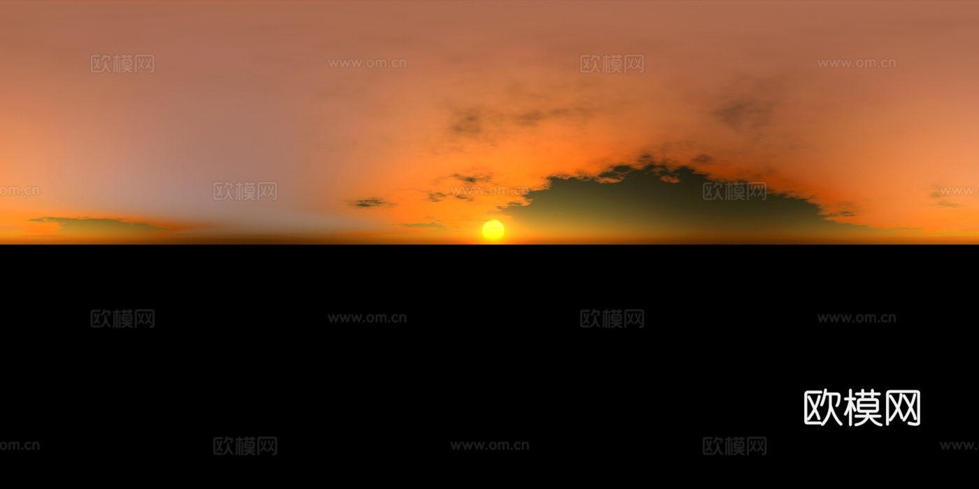 黄昏 昏暗天空 HDR