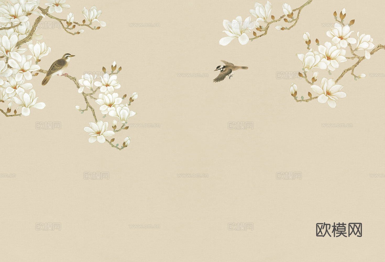 中式花鸟壁纸