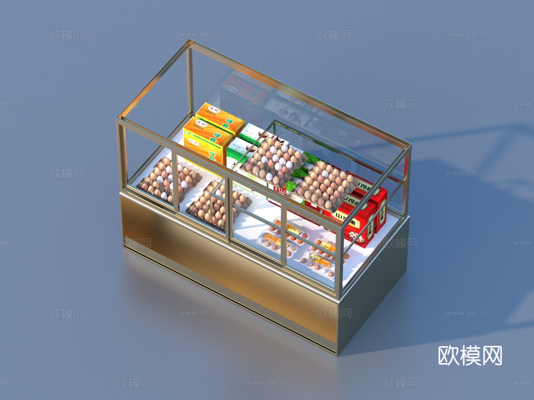 蛋 鸡蛋货架 展示柜  食品 鸡蛋托盘3d模型
