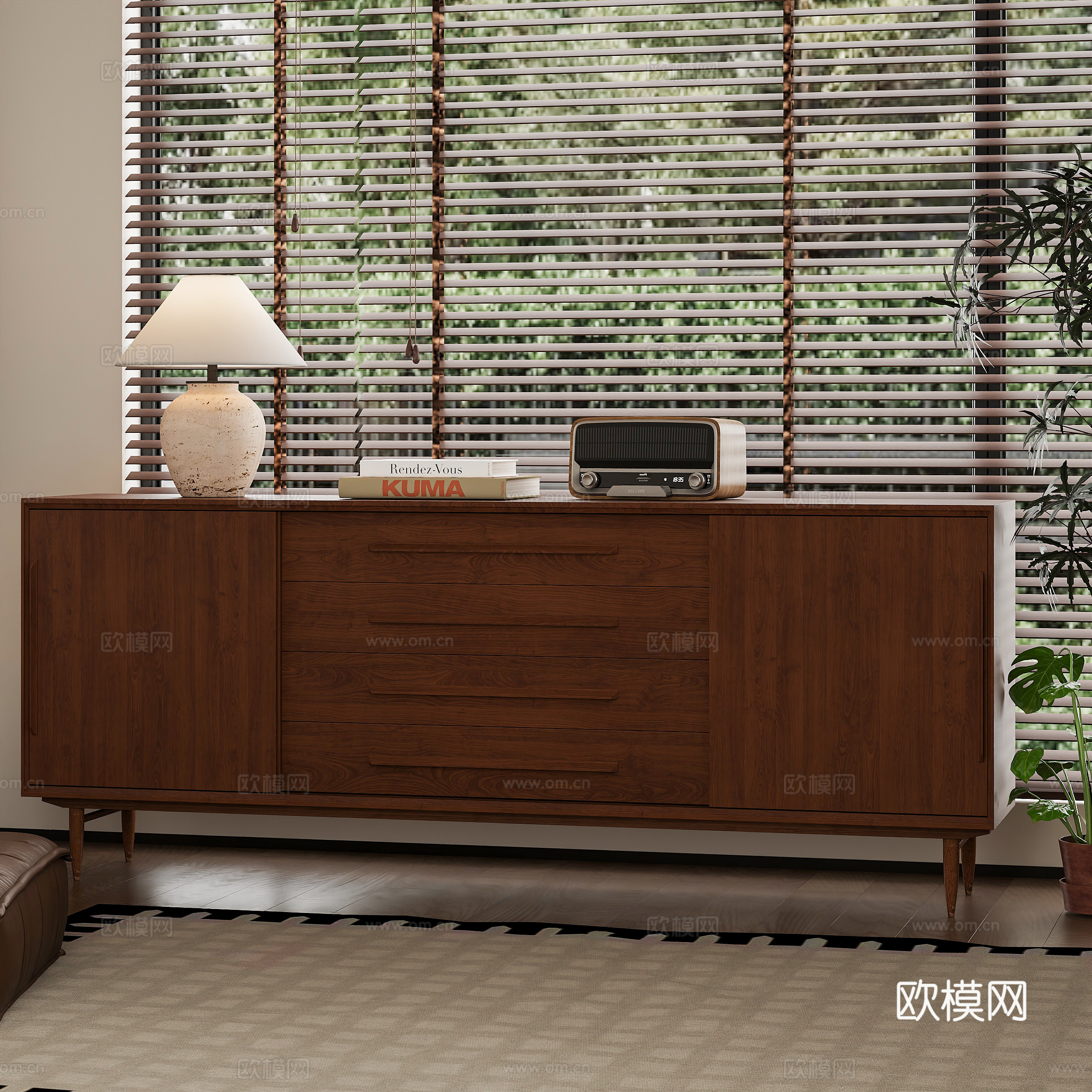 中古玄关柜 端景柜玄关柜 边柜 餐边柜3d模型