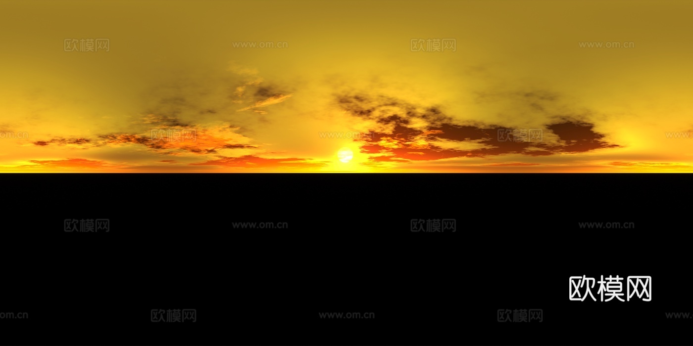 黄昏 昏暗天空 HDR