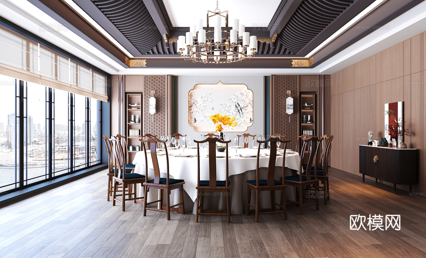 包厢 包间 餐厅包厢 餐饮包间 餐饮包房3d模型