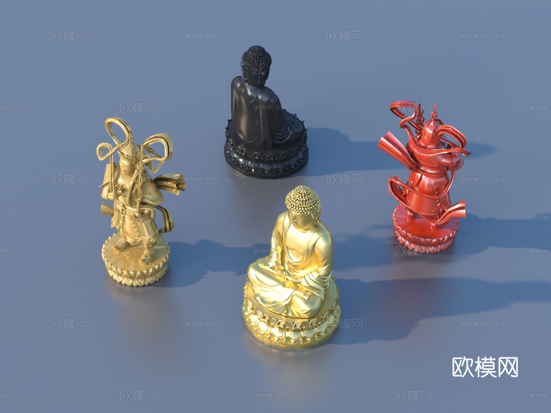 雕像 佛像 雕塑摆件 人物雕塑3d模型