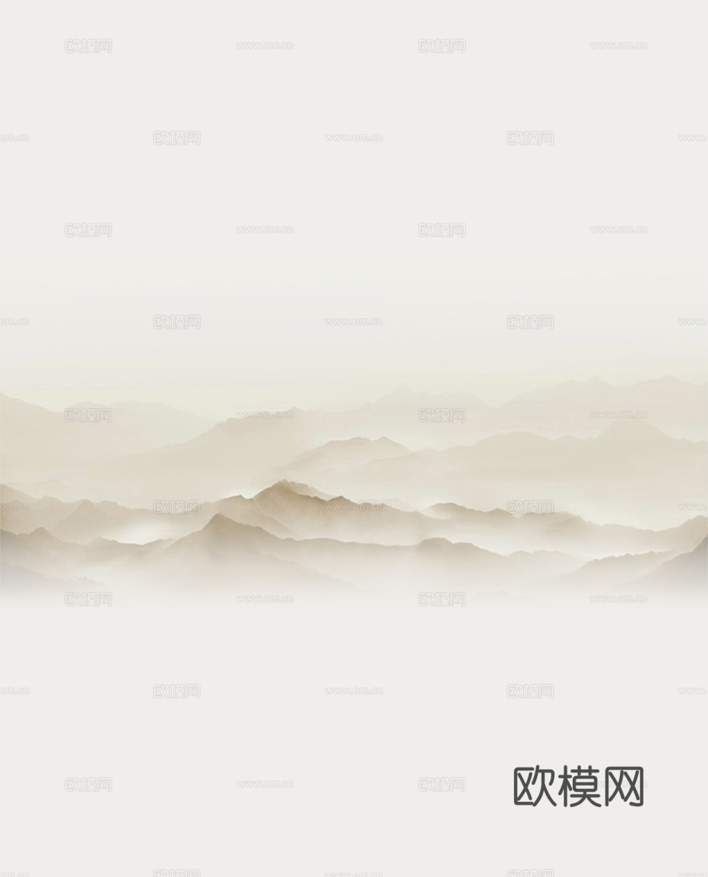 新中式山水壁画
