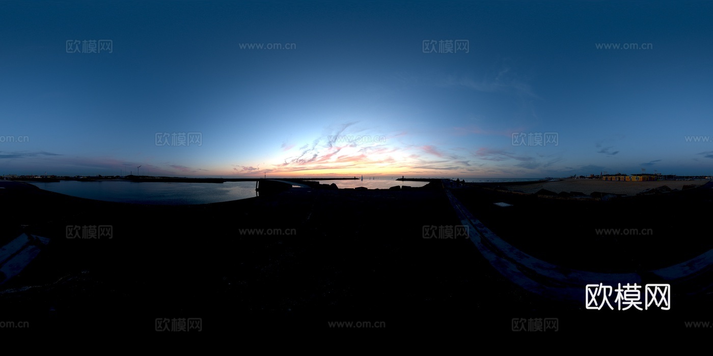 黄昏 昏暗天空 HDR