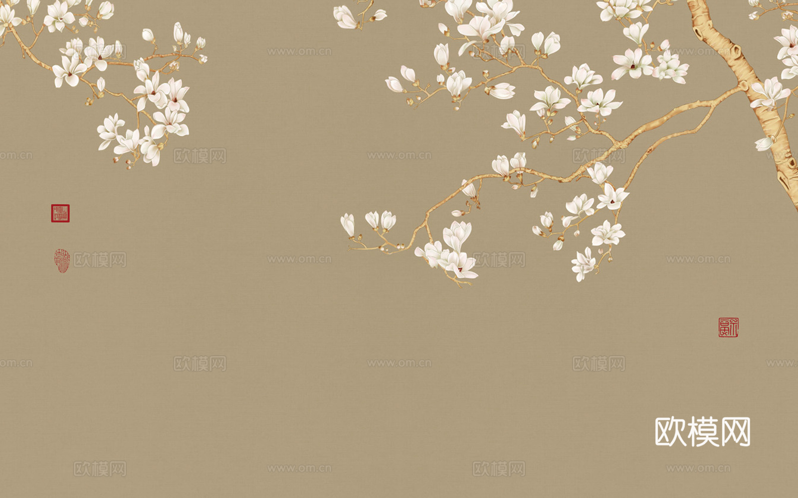 中式花鸟壁纸