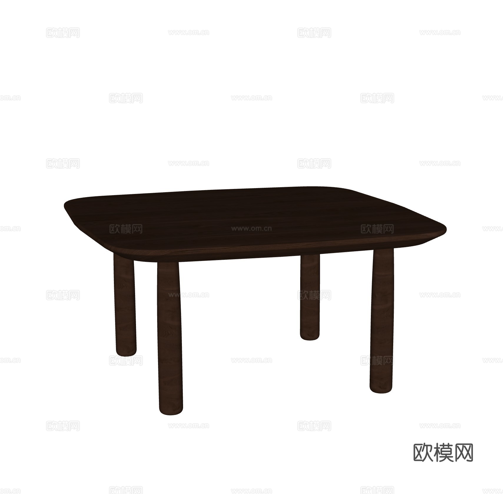 Arbore 中古风茶几 极简茶几 实木茶几 方形茶几 北欧su模型