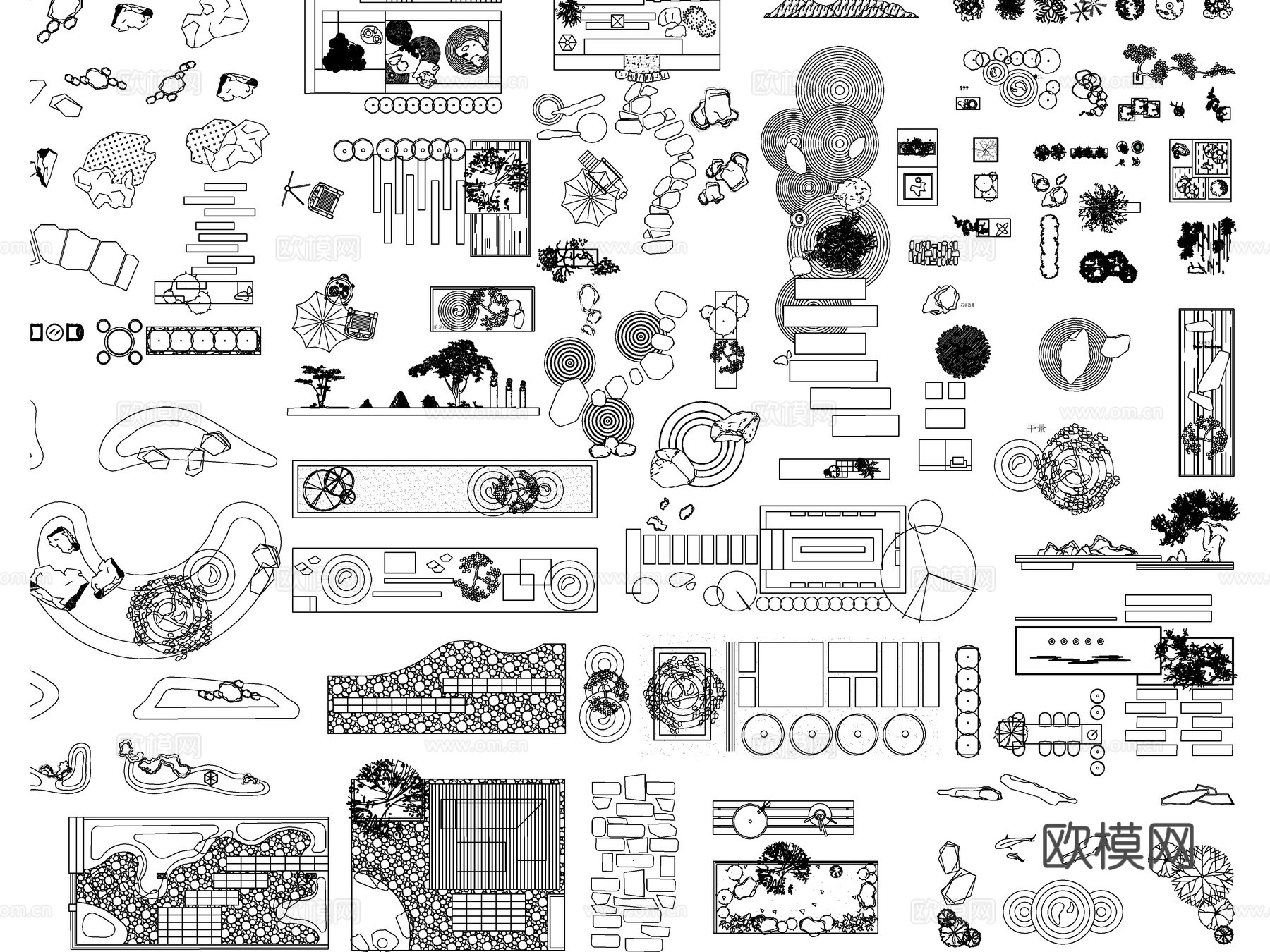 2025最新超全庭院花园景观造景CAD图库cad施工图