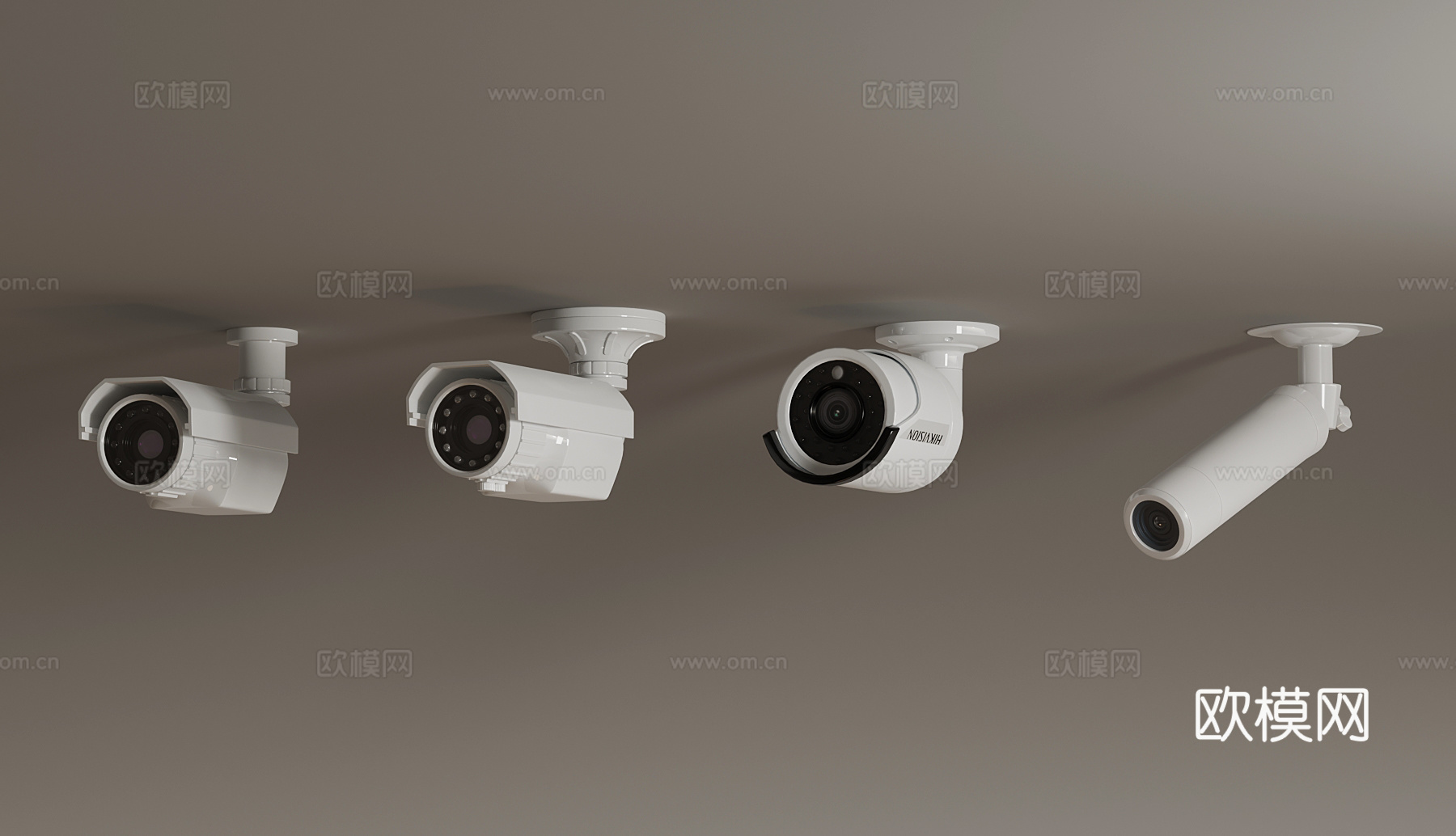 28现代摄像头 监控探头3d模型