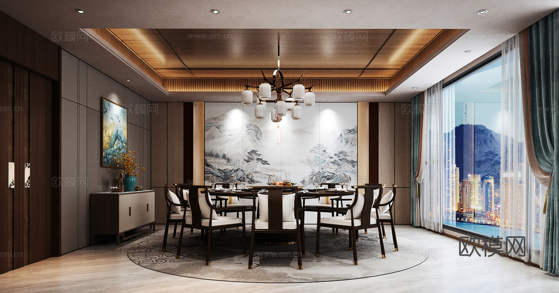 包厢 包间 餐厅包厢 餐饮包间 餐饮包房3d模型