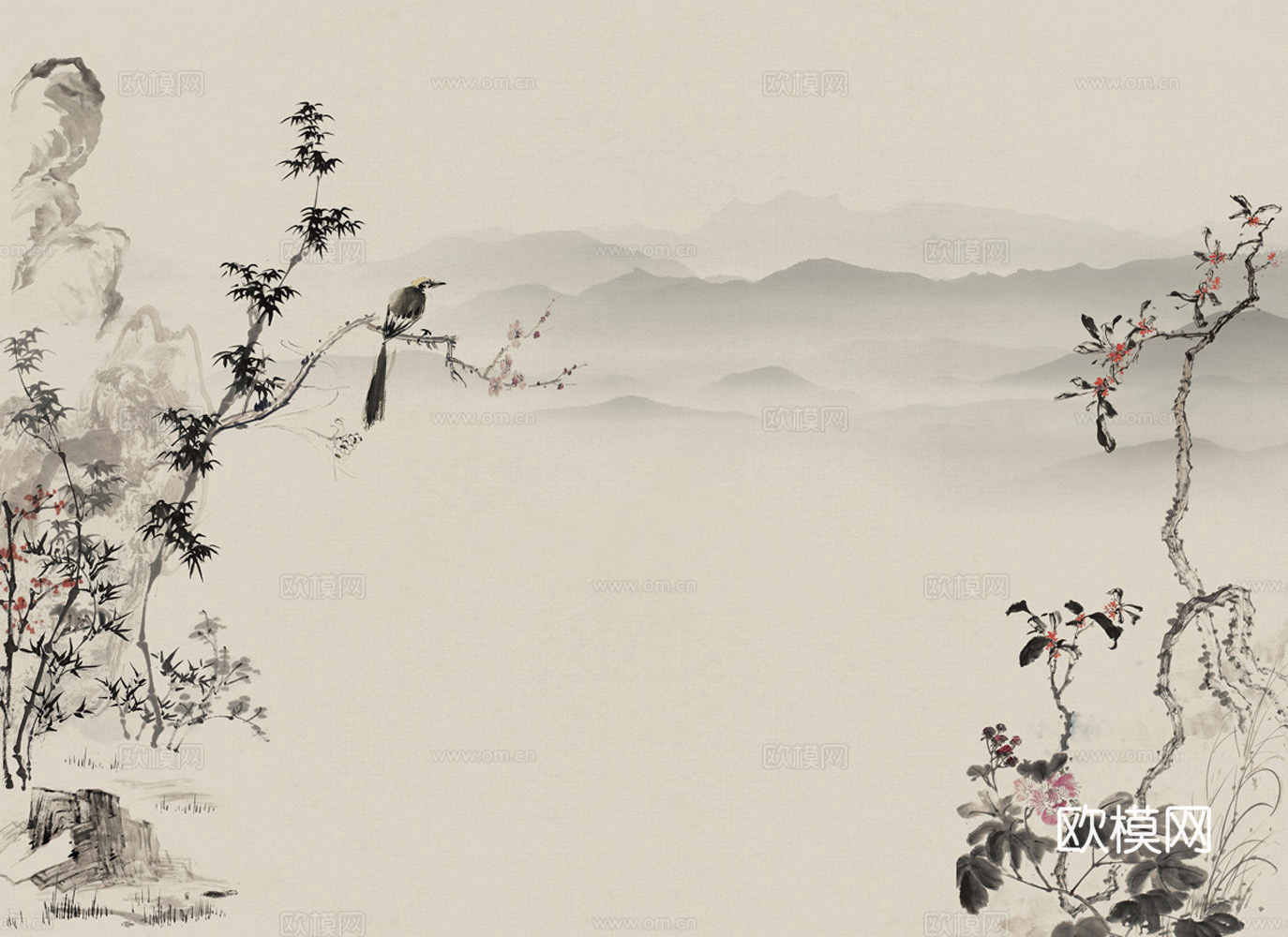 中式花鸟壁纸