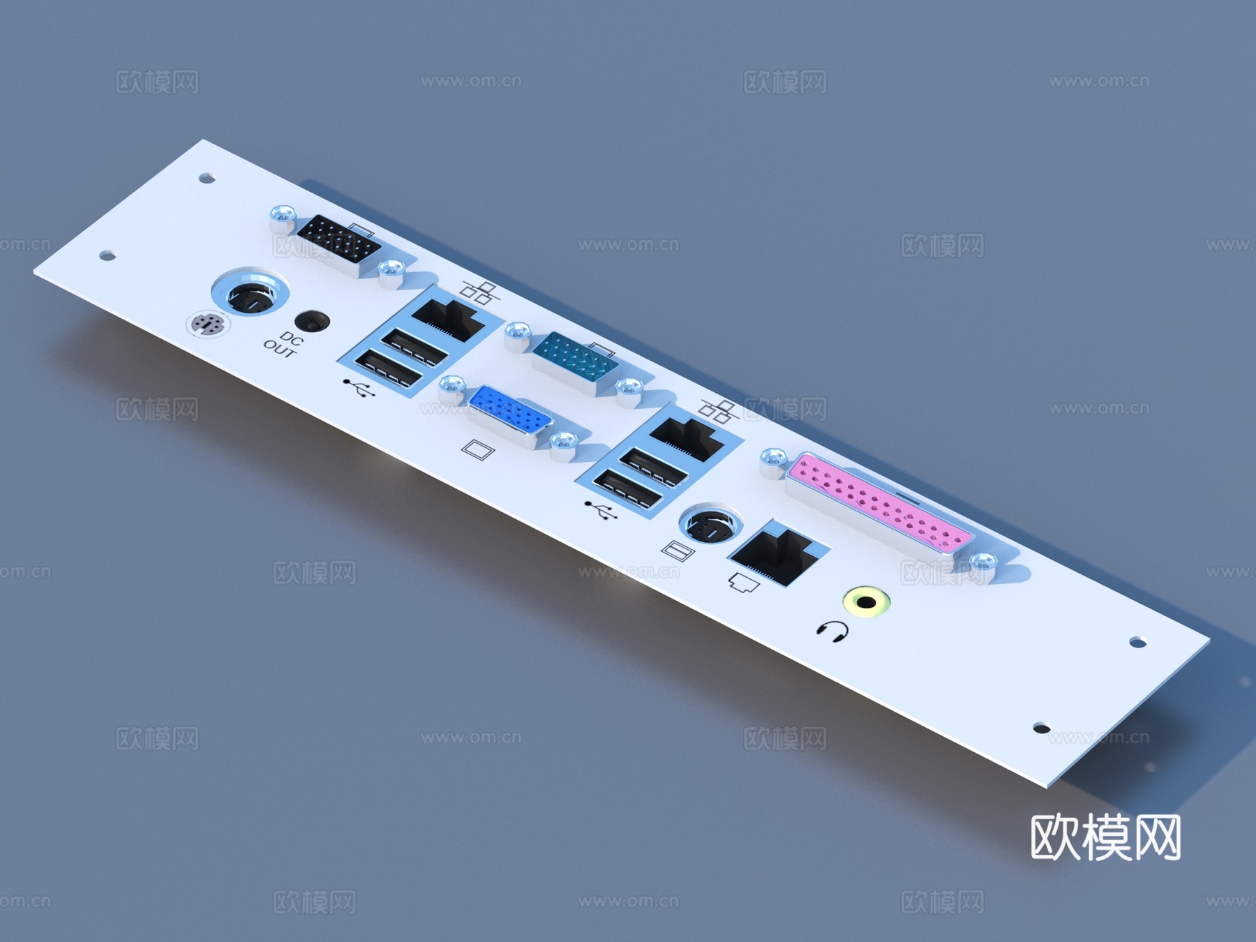电子接口 电子元件3d模型