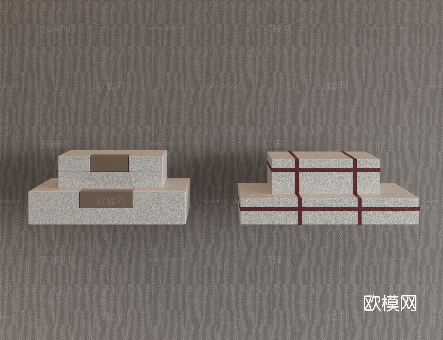 收纳箱 整理箱 首饰盒 饰品盒 盒子 衣物收纳箱 饰品摆件3d模型