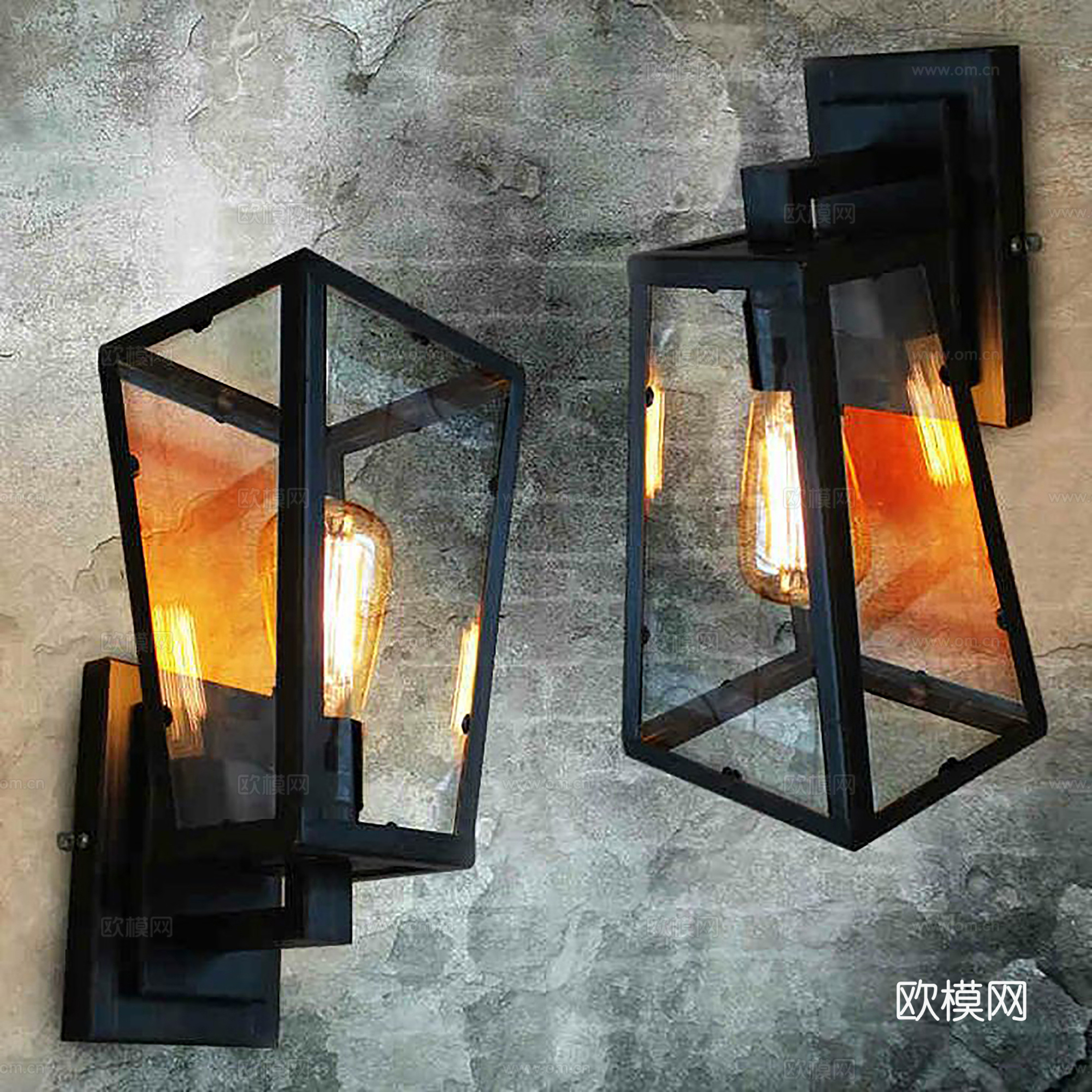 侘寂风户外灯 露营灯庭院灯 路灯su模型