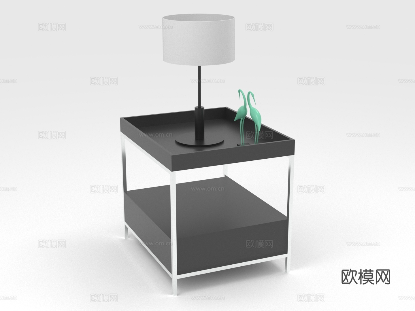 置物柜 储物柜 边柜 床头柜 柜子3d模型