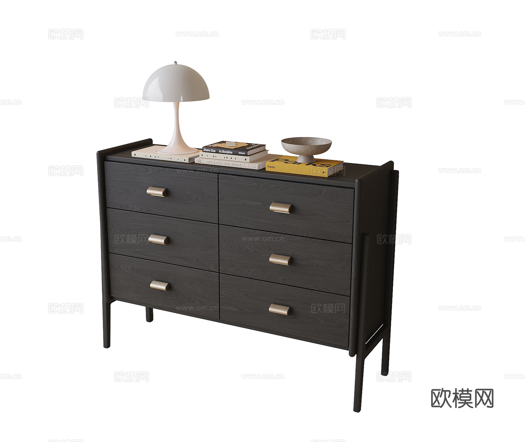 现代玄关柜 边柜 装饰柜 矮鞋柜3d模型