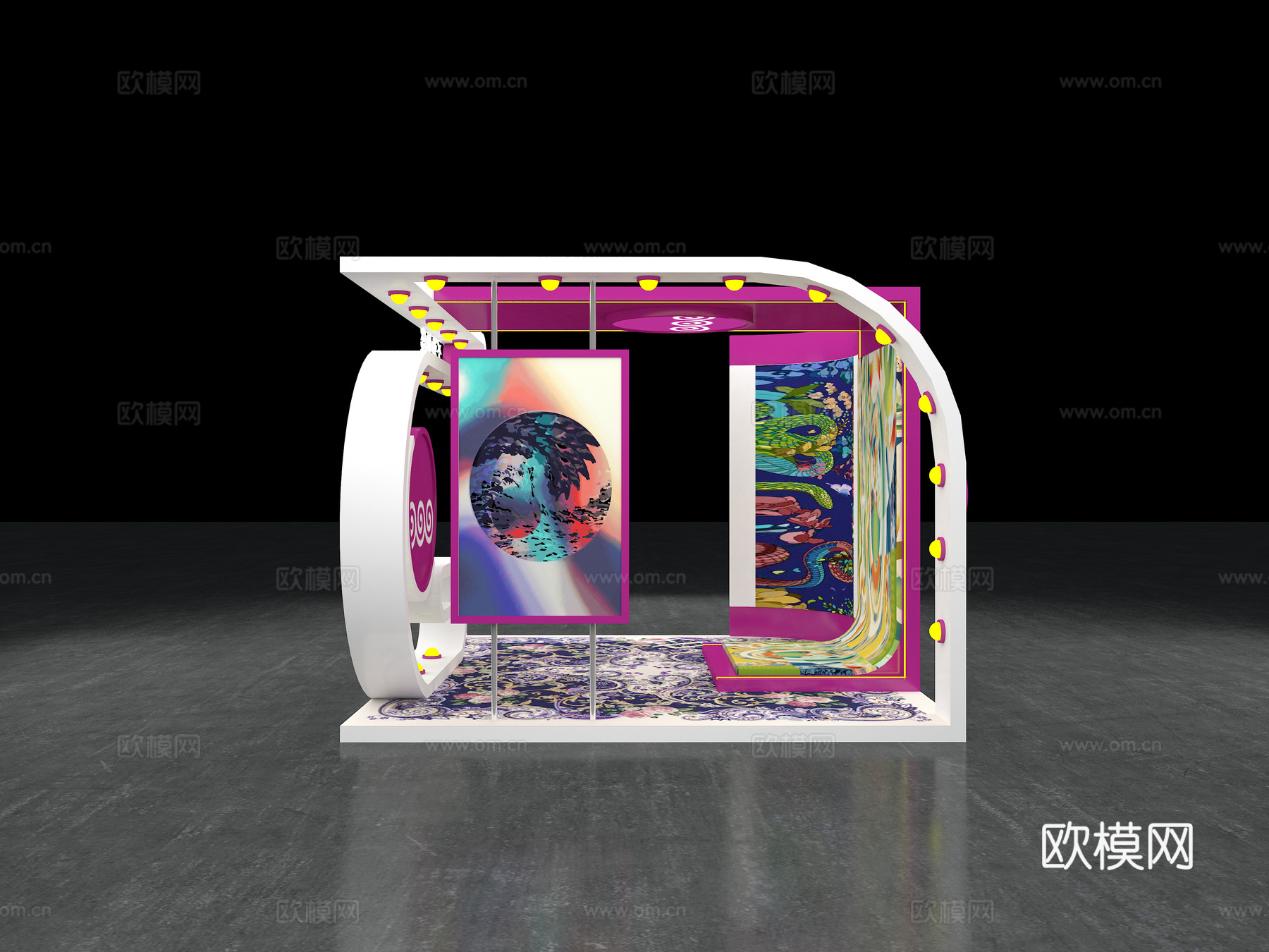 展台 展厅3d模型