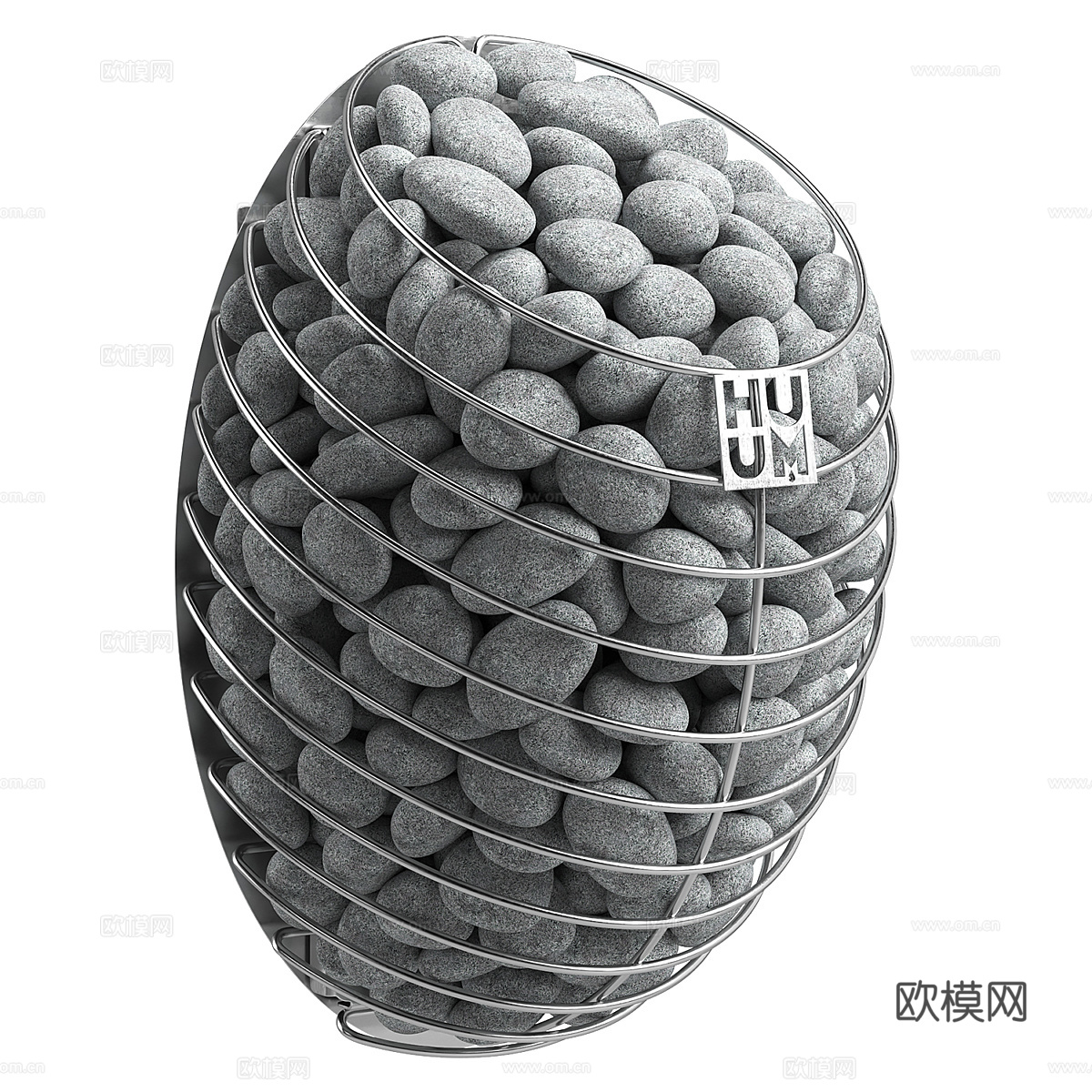 现代极简桑拿加热器3d模型