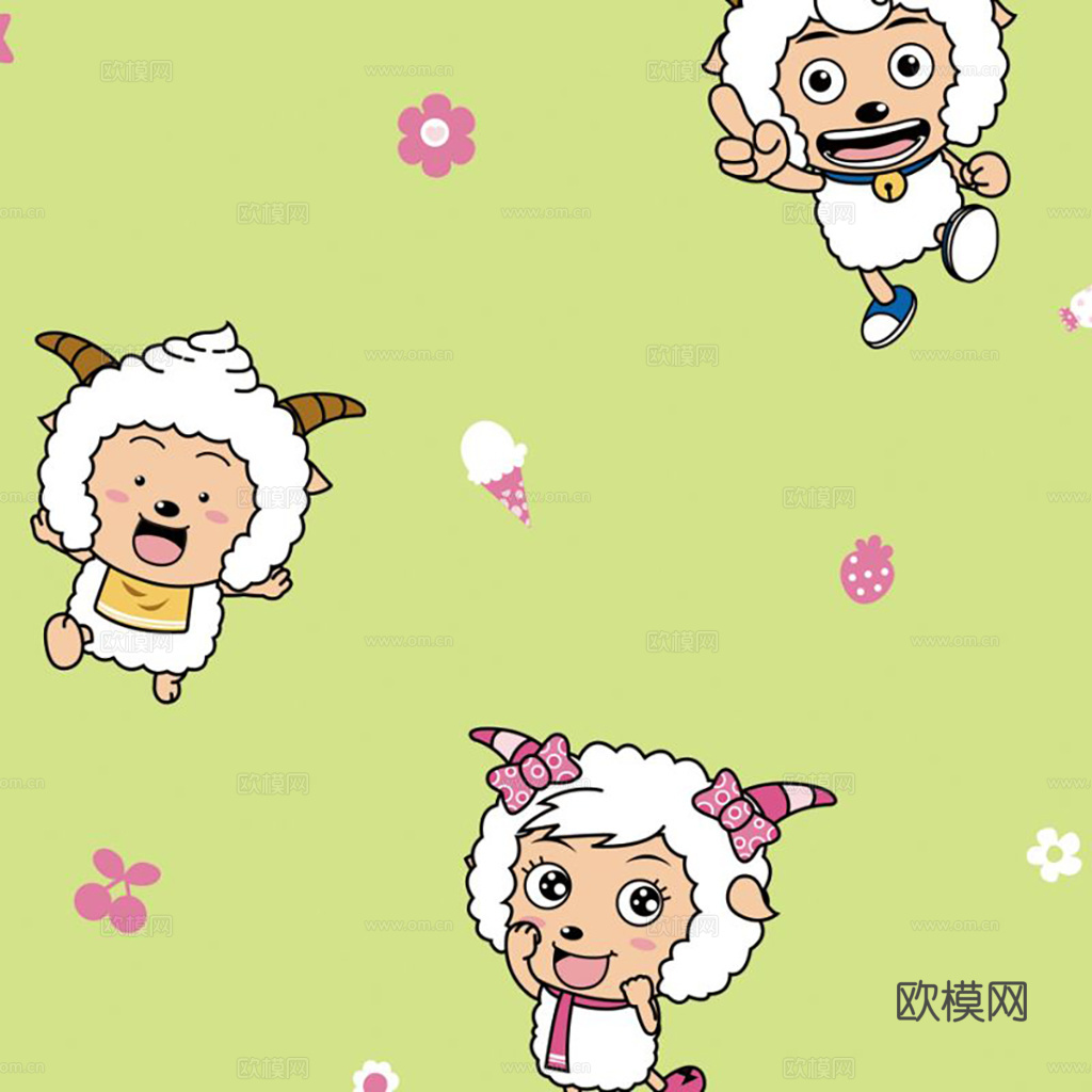 现代简约儿童可爱壁纸墙布