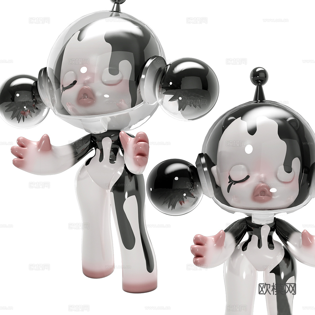 Pop Mart  现代雕塑摆件 潮玩雕塑摆件 手办 艺术品3d模型