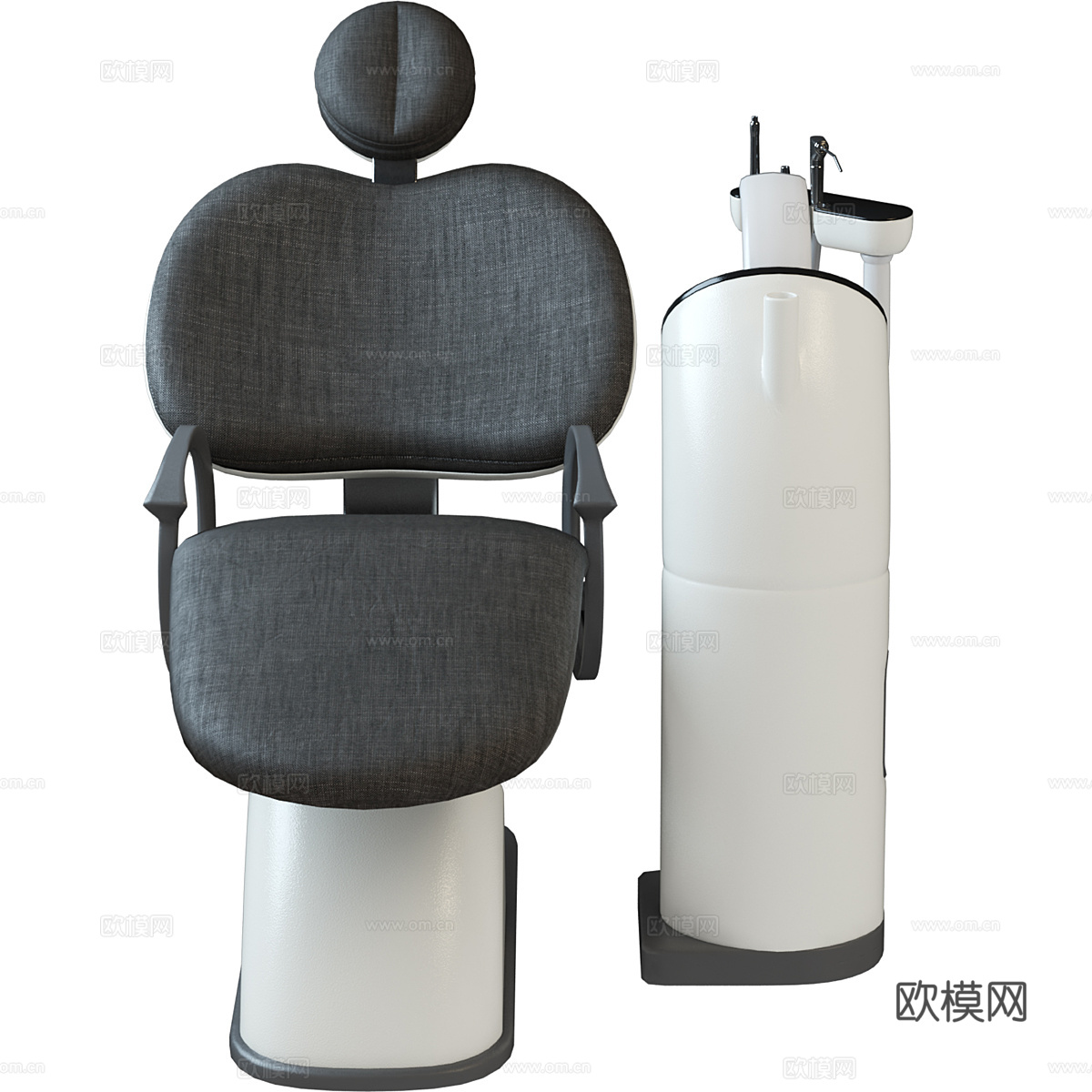 现代牙科仪器3d模型