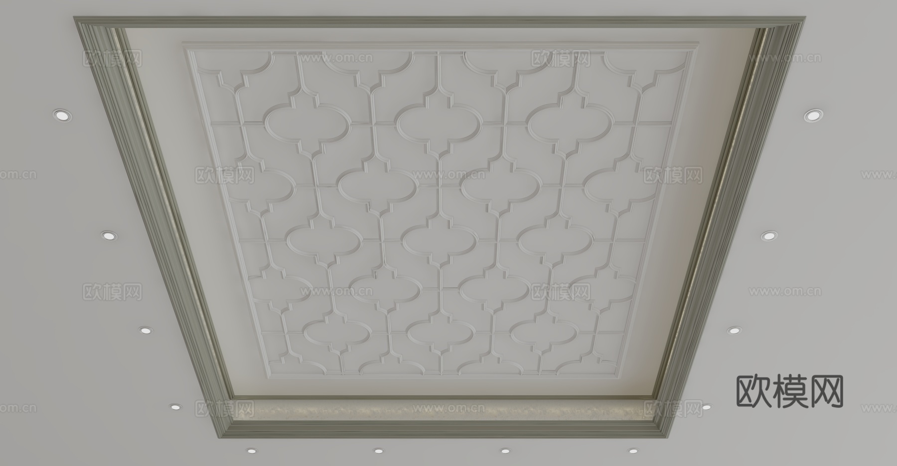 欧式天花吊顶3d模型