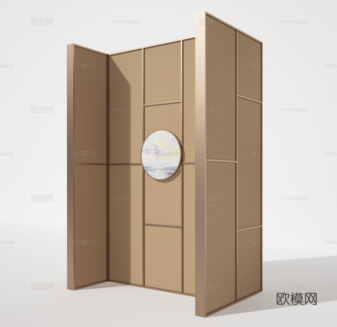 隔断墙3d模型