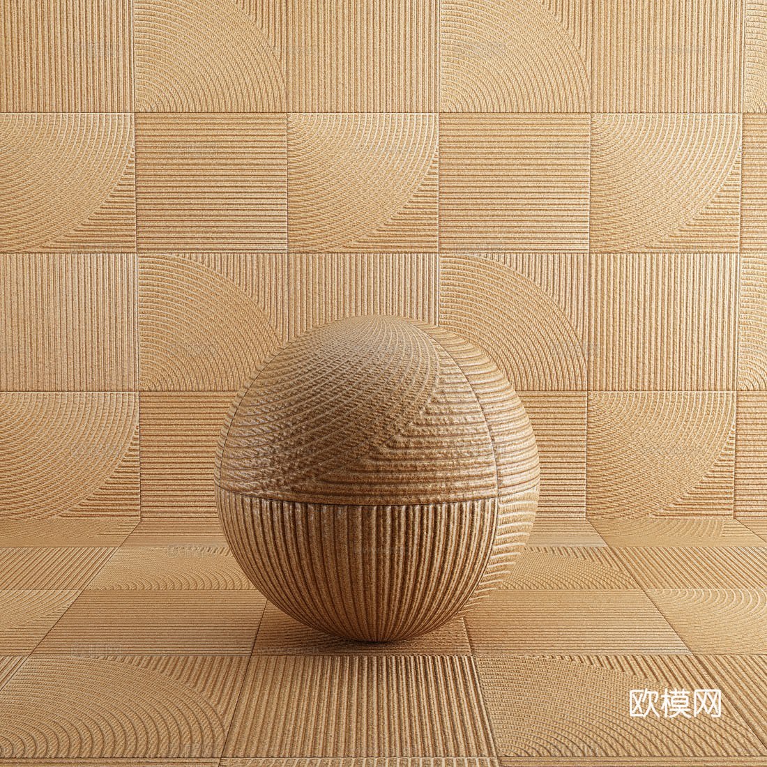 瓷砖 水泥砖 肌理砖 文化砖 条纹砖3d模型