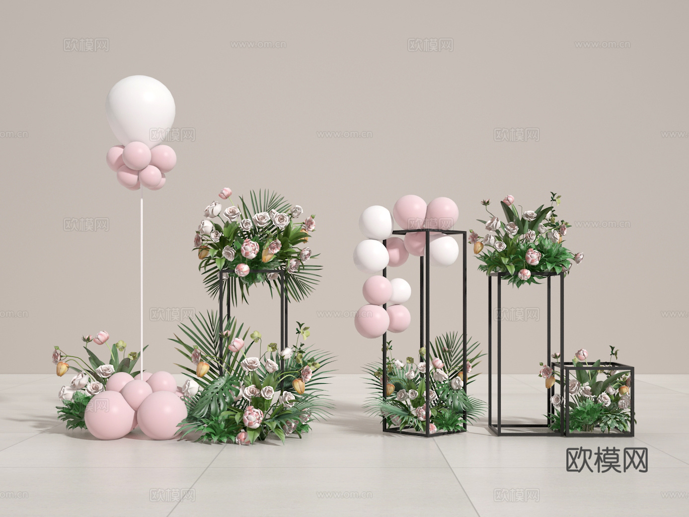 花艺美陈3d模型
