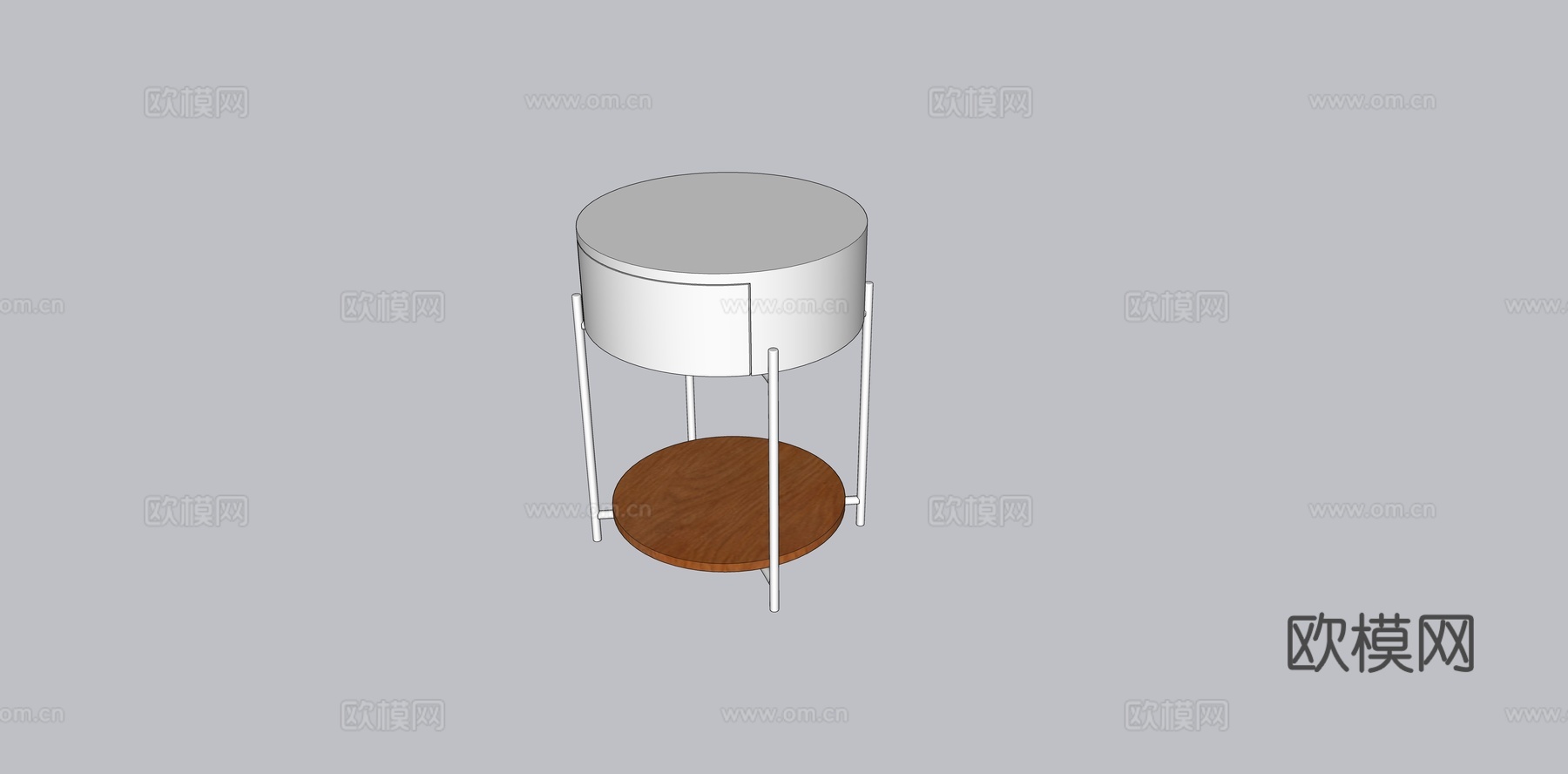 小茶几桌子沙发边简约现代北欧创意休闲边几卧室边桌床头柜小圆桌su模型