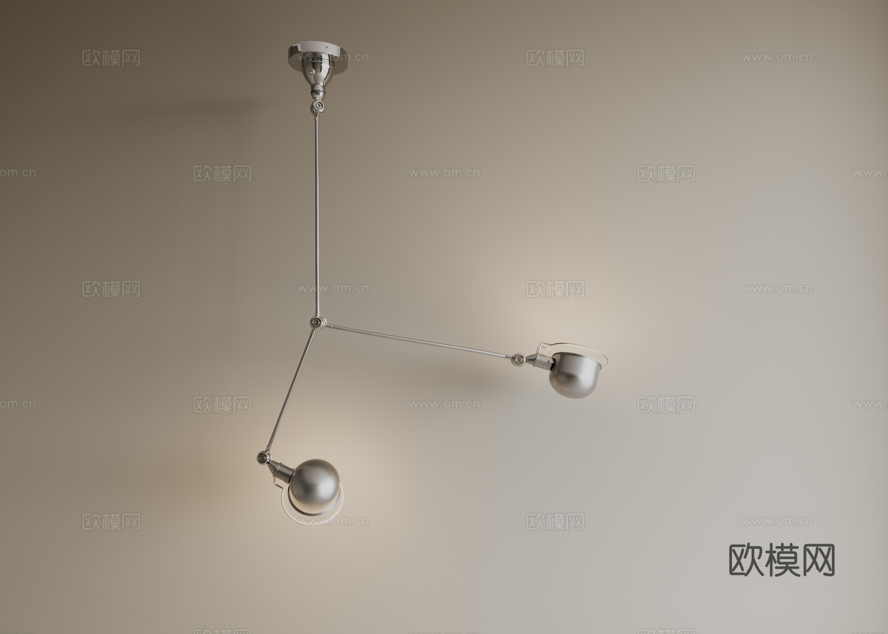 床头吊灯 可移位吊灯 机械吊灯 中古吊灯 工业风吊灯折叠吊灯3d模型