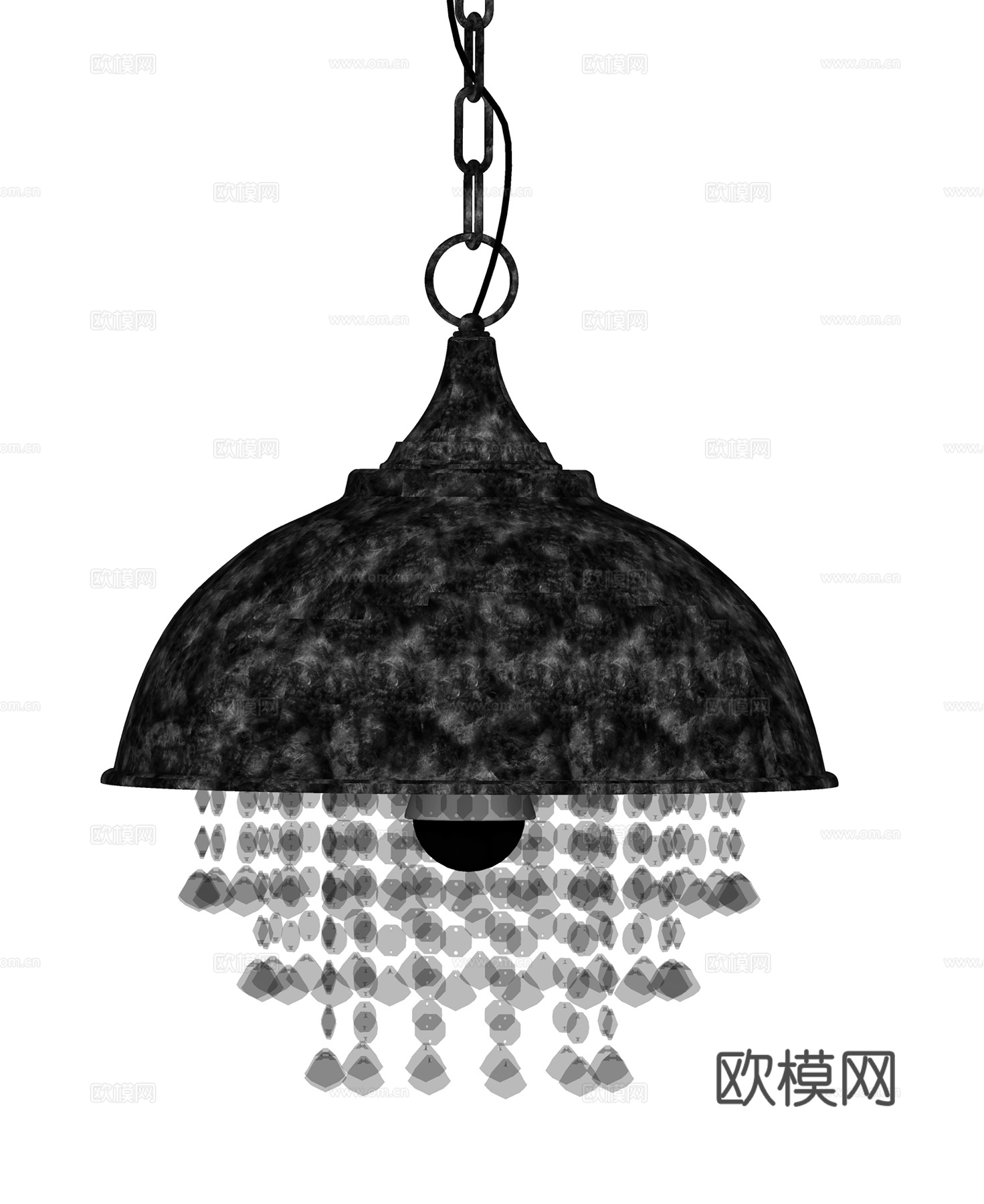 工业风异形吊灯  水晶吊灯su模型