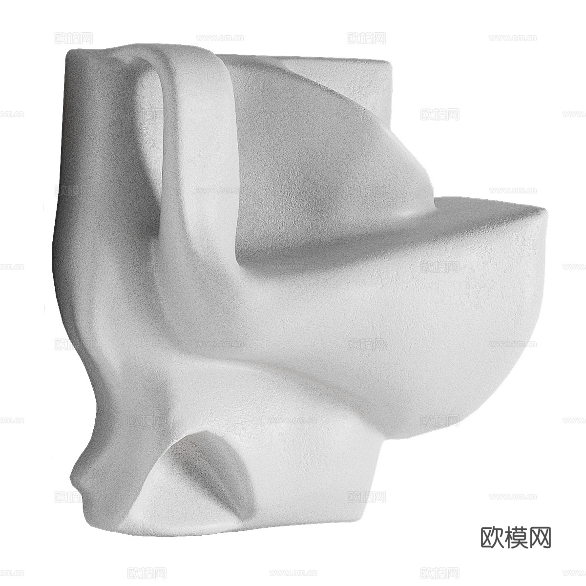 现代石膏艺术挂饰3d模型