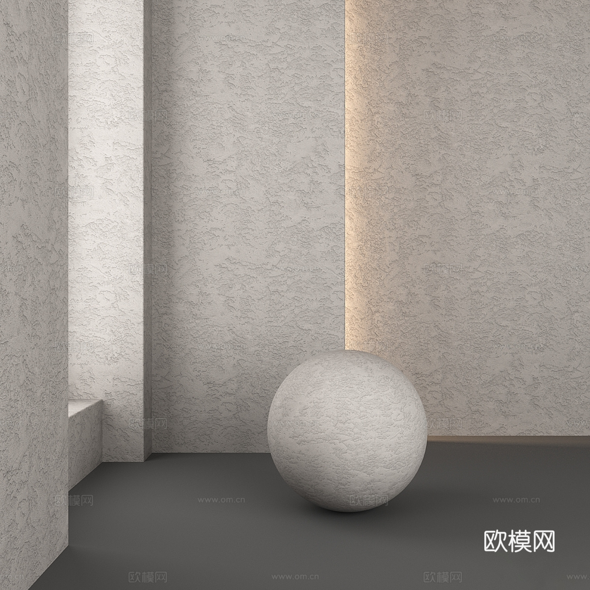 现代侘寂涂料 微水泥 硅藻泥 艺术漆3d模型