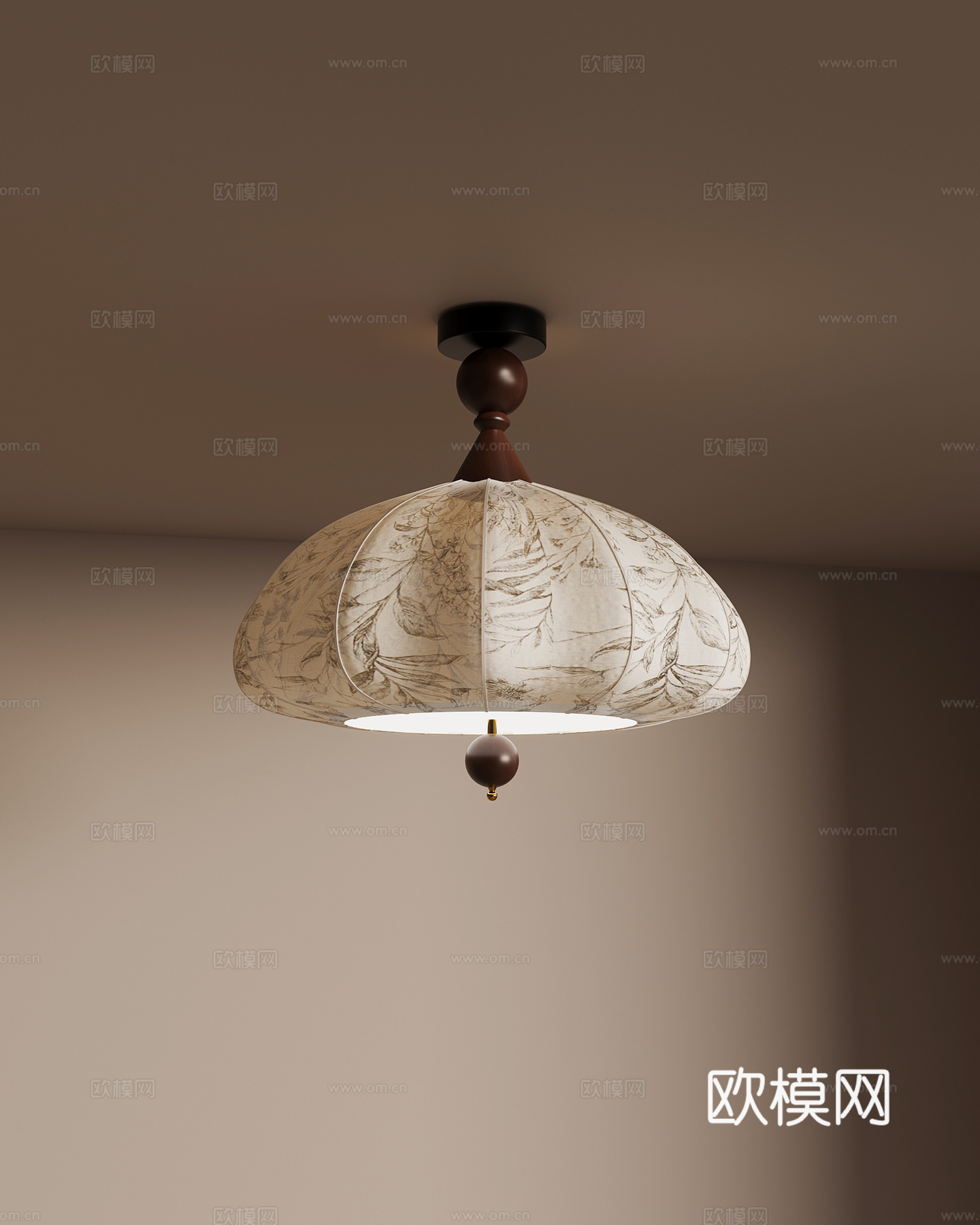019吊灯 中古吊灯su模型